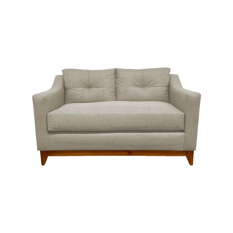 SOFA CARRERA CHENILLE CRUDO 2 CUERPOS