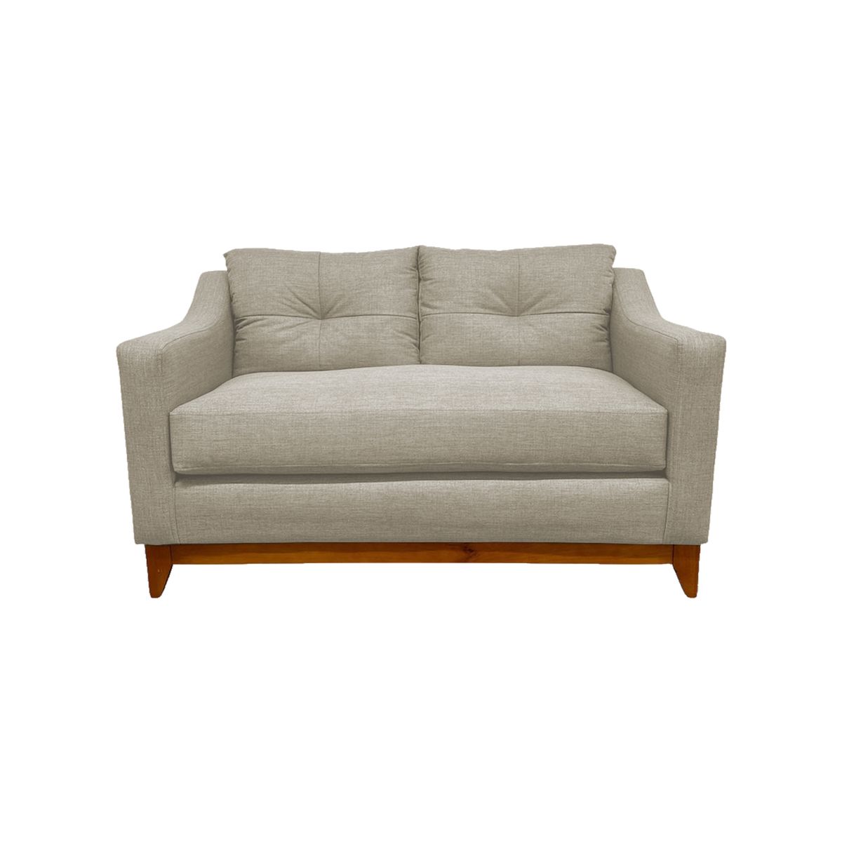 SOFAS HOME - SOFÁ CARRERA CHENILLE CRUDO 2 CUERPOS