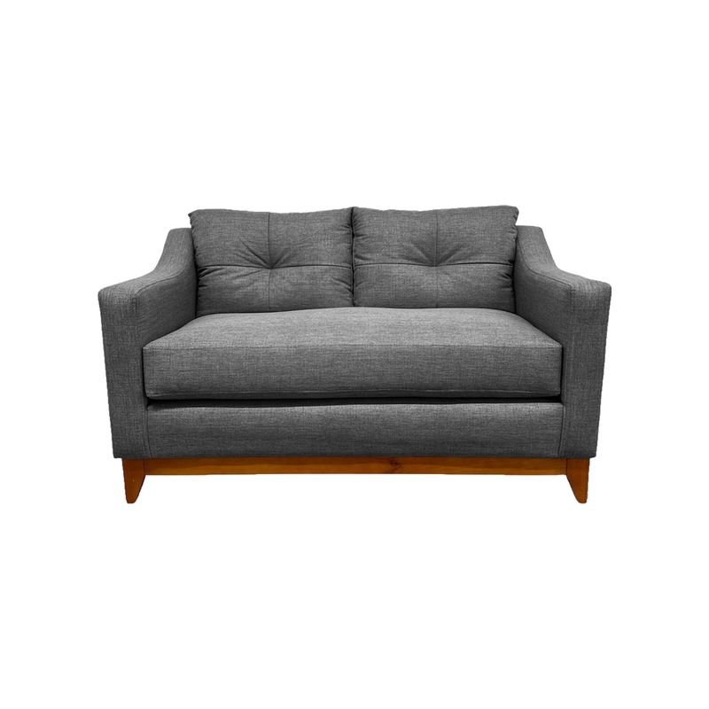 SOFAS HOME - SOFÁ CARRERA CHENILLE GRIS 2 CUERPOS