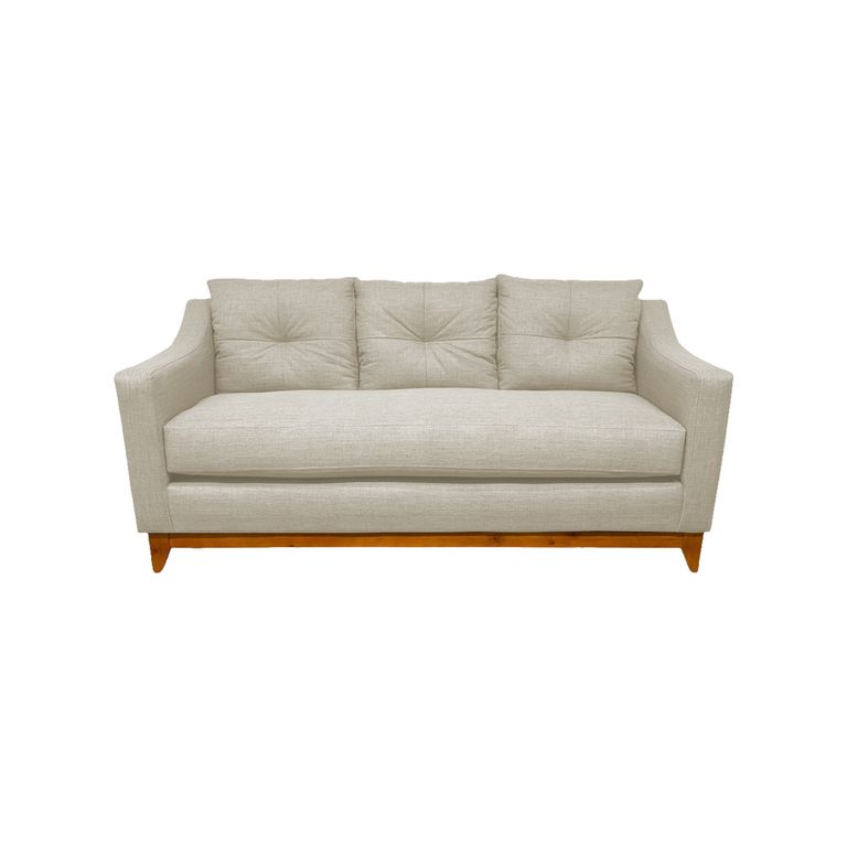 SOFA CARRERA CHENILLE CRUDO 3 CUERPOS