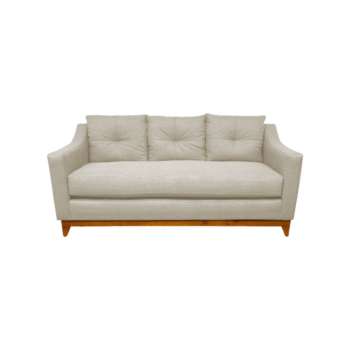 SOFAS HOME - SOFÁ CARRERA CHENILLE CRUDO 3 CUERPOS