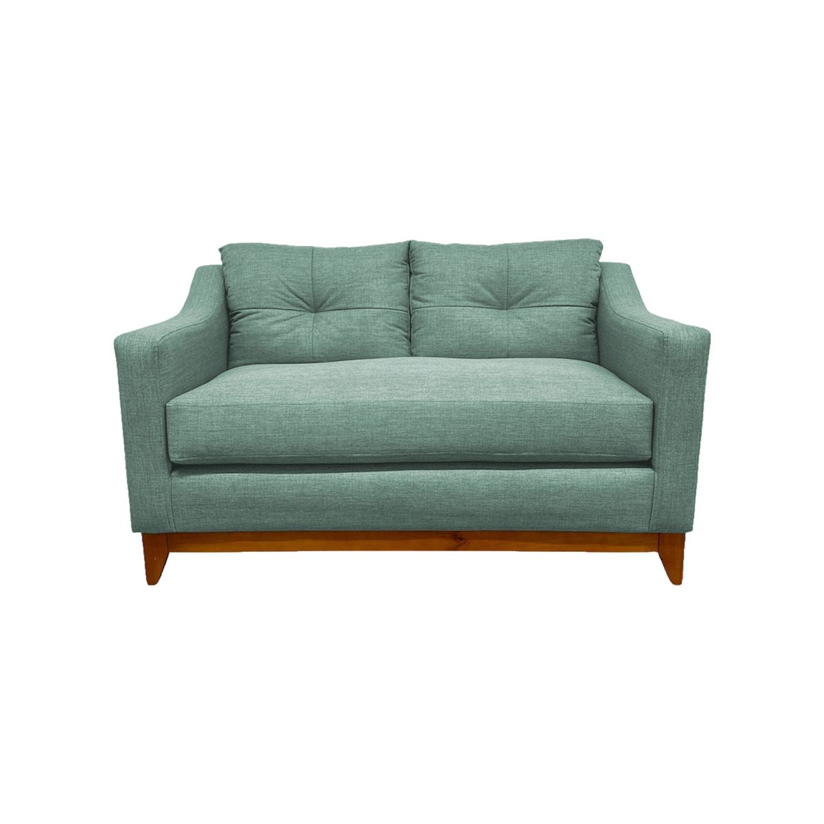 SOFAS HOME - SOFÁ CARRERA CHENILLE VERDE MENTA 2 CUERPOS
