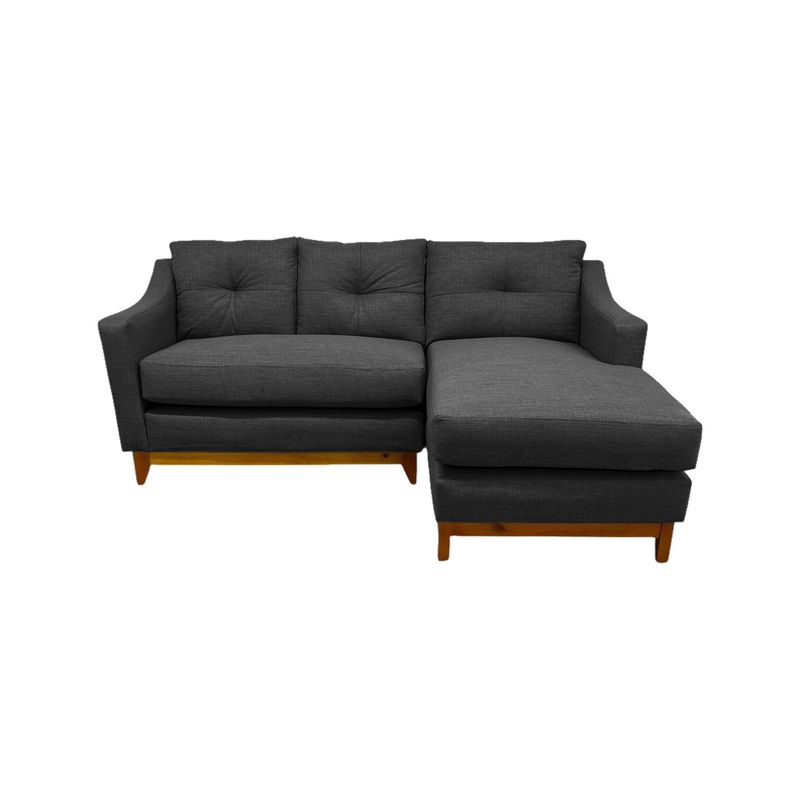 SOFAS HOME - SECCIONAL CARRERA DERECHO CHENILLE GRAFITO