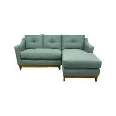 SOFAS HOME - SECCIONAL CARRERA DERECHO CHENILLE VERDE MENTA