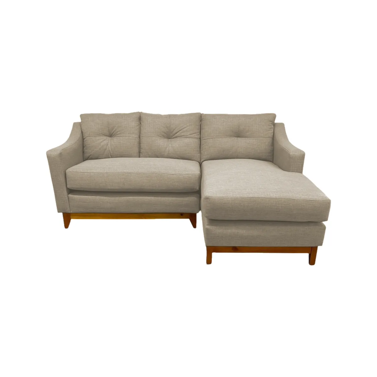 SOFAS HOME - SECCIONAL CARRERA DERECHO CHENILLE BEIGE