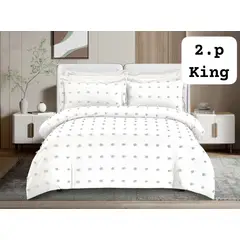 ANGELES DEL HOGAR - Cobertor Quilt De Verano 2 Plaza Blanco