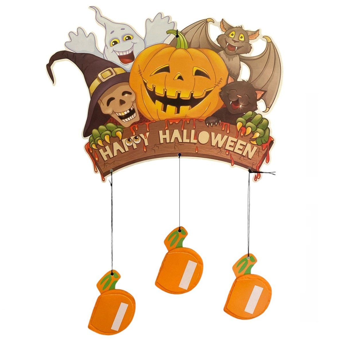 GENERICO - Guirnalda Decorativa Para Fiesta Halloween Fantasma Terror