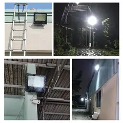 GENERICO - Foco Solar 600 Watts Panel Separado + Control Remoto Ip67