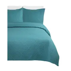 GENERICO - Cubrecama Quilt Unicolor Verano 2 Plazas Ligero E1