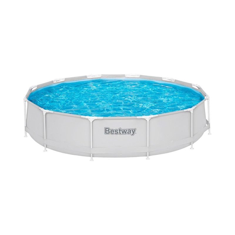 BESTWAY - Piscina Bestway Redonda con filtro Deluxe Gris 3.66MX76Cm