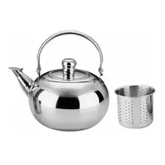 GENERICO - Tetera 600ml Acero Inoxidable Con Filtro Té Infusiones Agua