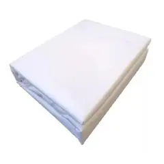GENERICO - Funda cubre colchón impermeable 1 plaza, 190x90+30 cm, color blanco