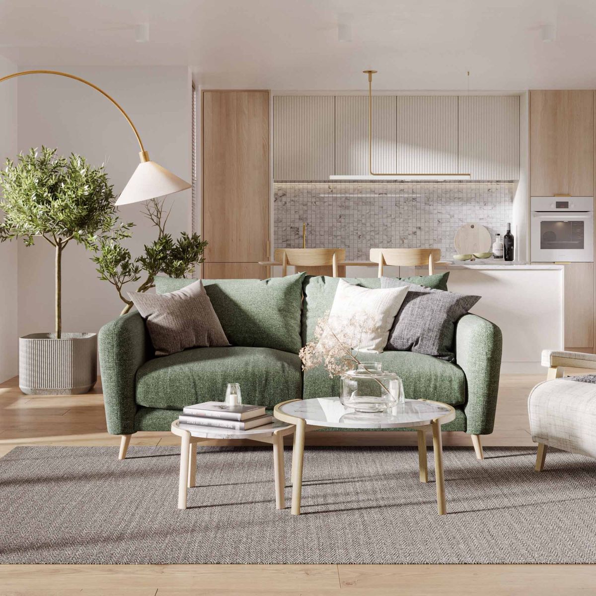 RUGS CL - Alfombra Sisal Espigas Carbón