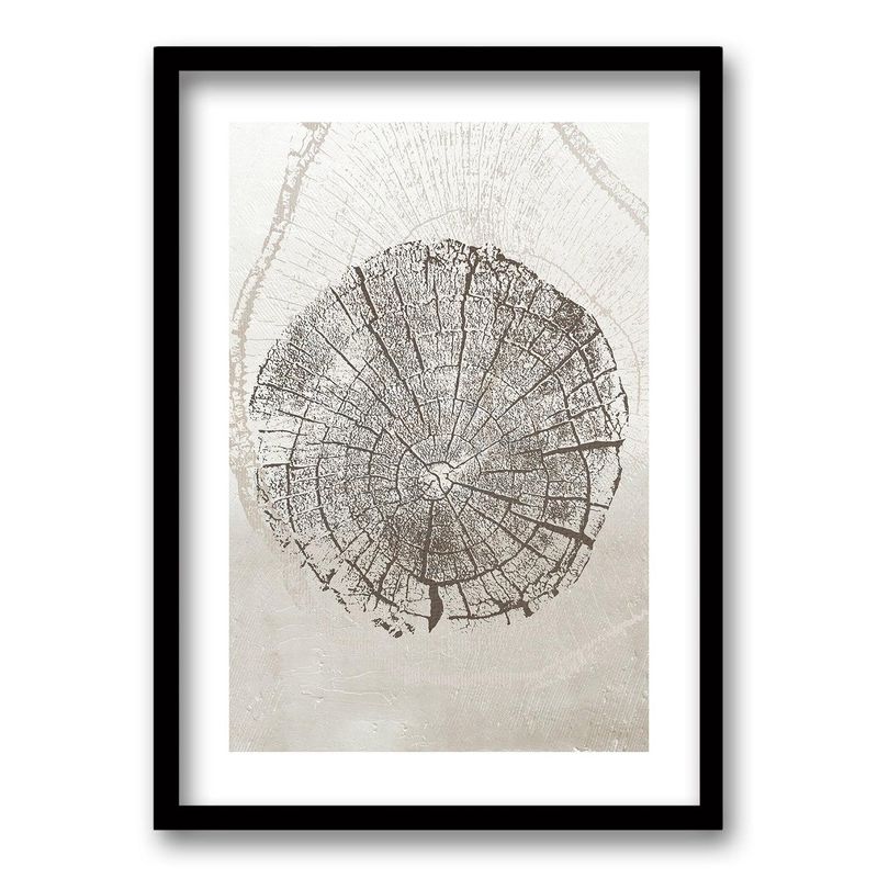 RETELA - Cuadro Núcleo Arbóreo III - Negro - 70x50 cm
