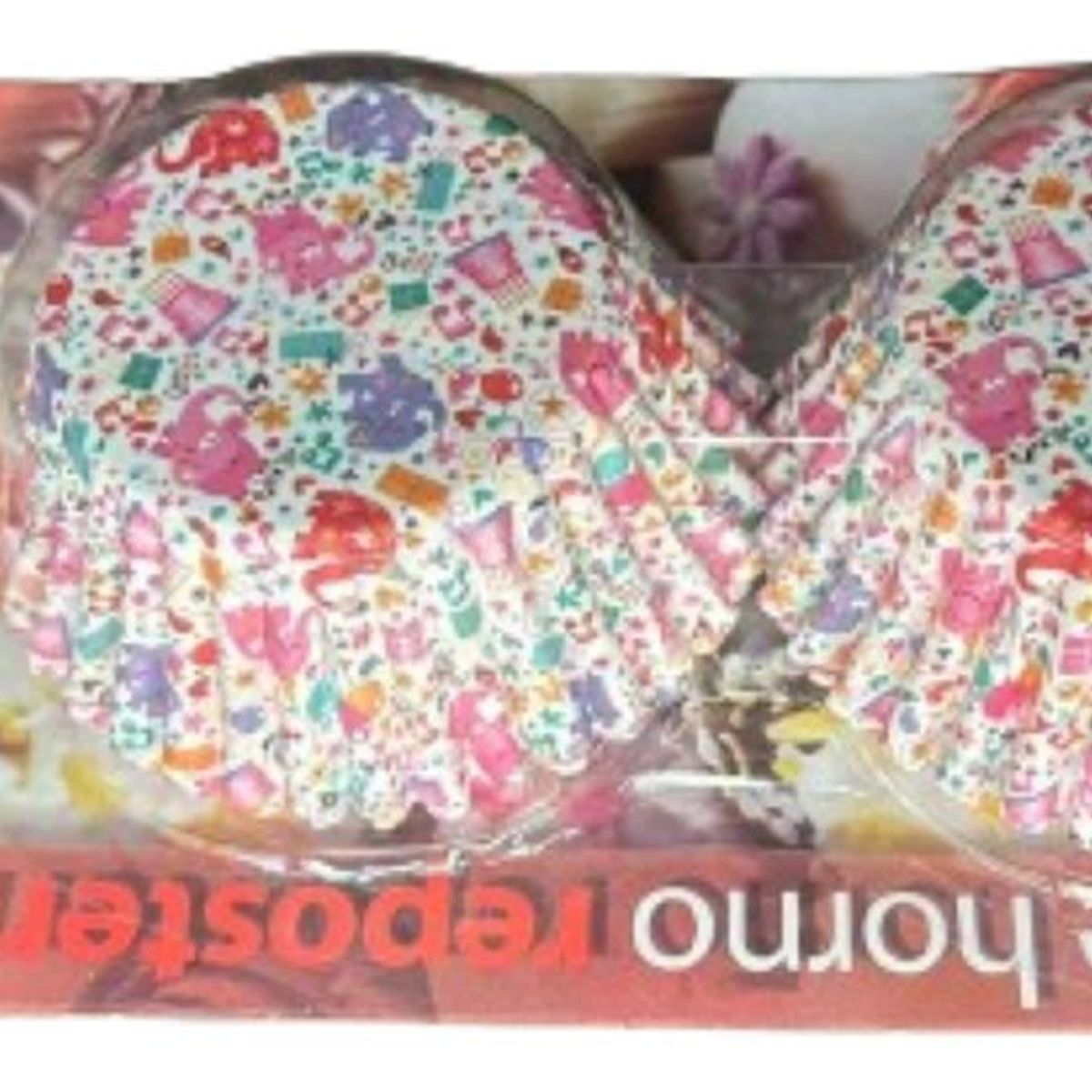 GENERICO - Capsulas Cupcake Diseño B Elefantes 100 Un