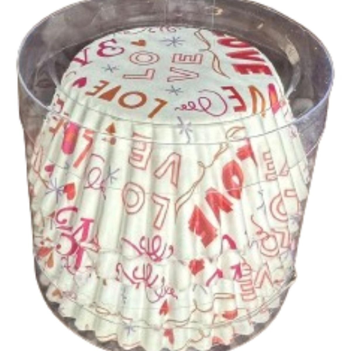 GENERICO - Capsulas Mini Cupcake Diseño C Love 100 Un