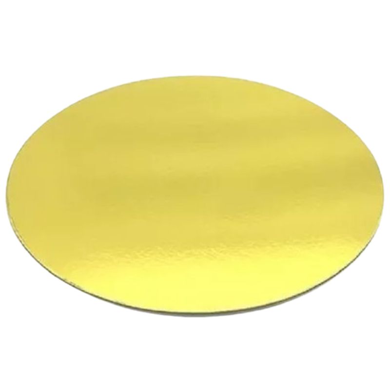 GENERICO - Bandeja Redonda Dorada 40 cm
