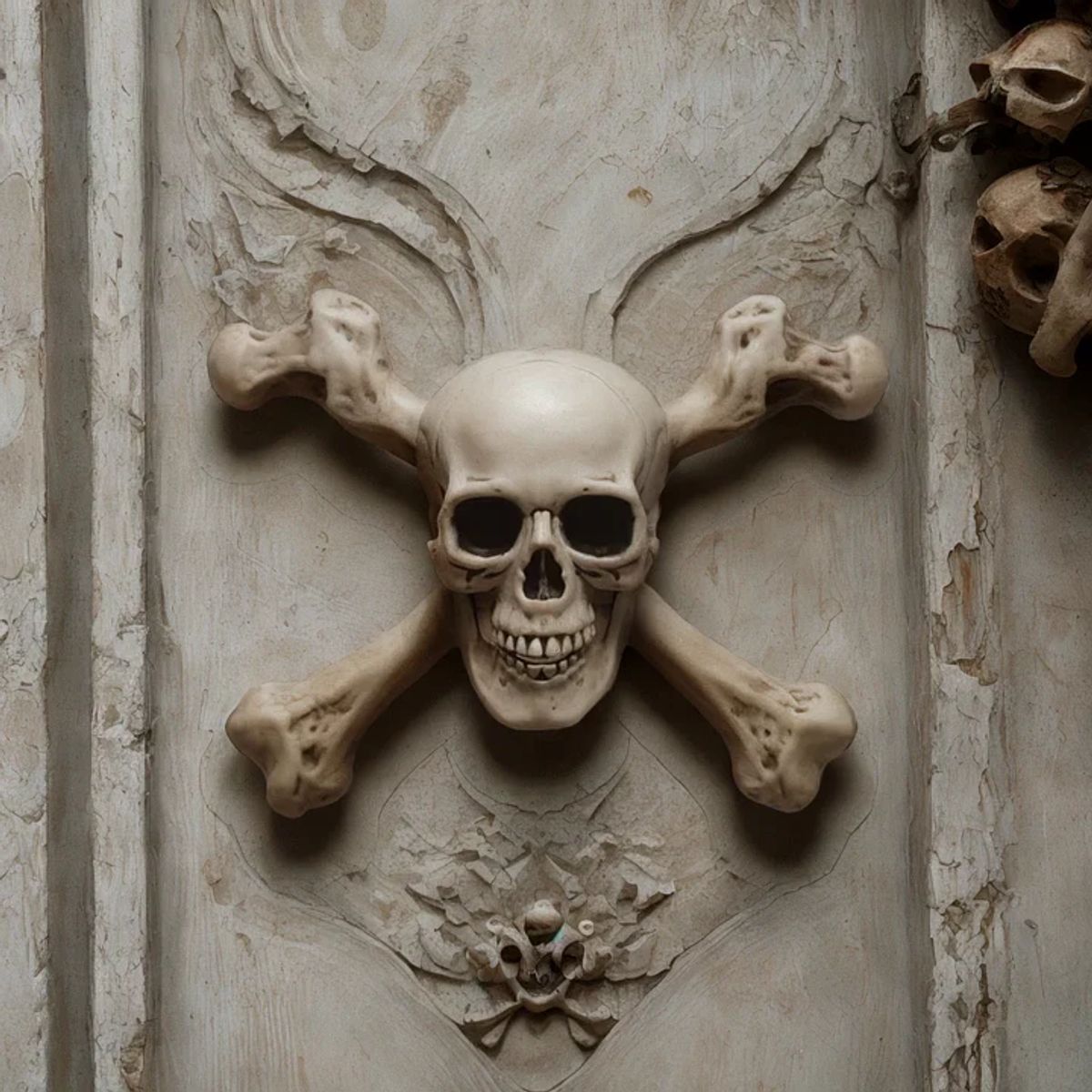 FRANK & MORTIS - Calavera Y Huesos Decoración Halloween Frank & Mortis 39x31