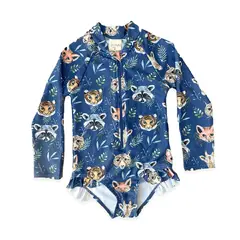 LITTLE BEE - Traje de baño manga larga Animals