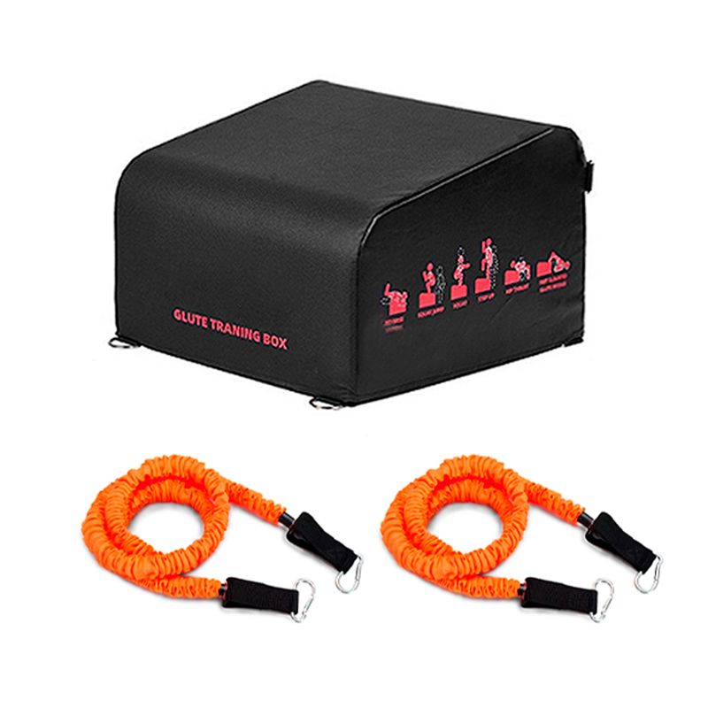 SDFIT - Cajón De Glúteos Hip Thrust Glute Box + Set Elástico