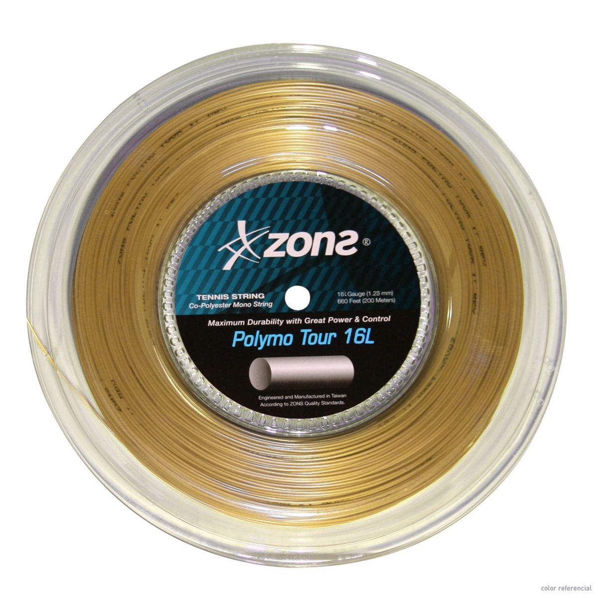 ZONS - Rollo Cuerda Tenis Zons Polymo Tour 1.28 / 16L Ambar