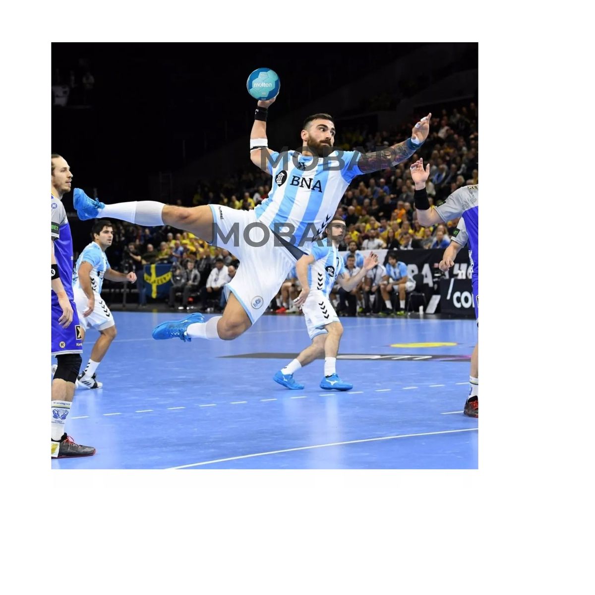 MOLTEN - Pelota Handball Balonmano Handbol 3 Molten F1800 Resin Free