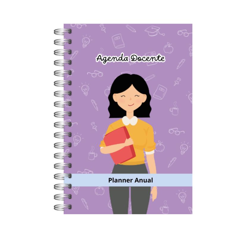 GENERICO - Agenda Docente Profesora Personalizada A5 200 Pág Educadora