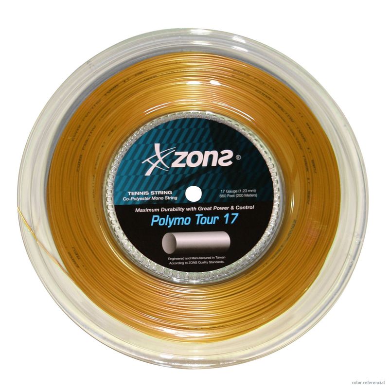 ZONS - Rollo Cuerda Tenis Zons Polymo Tour 1.23 / 17 Oro