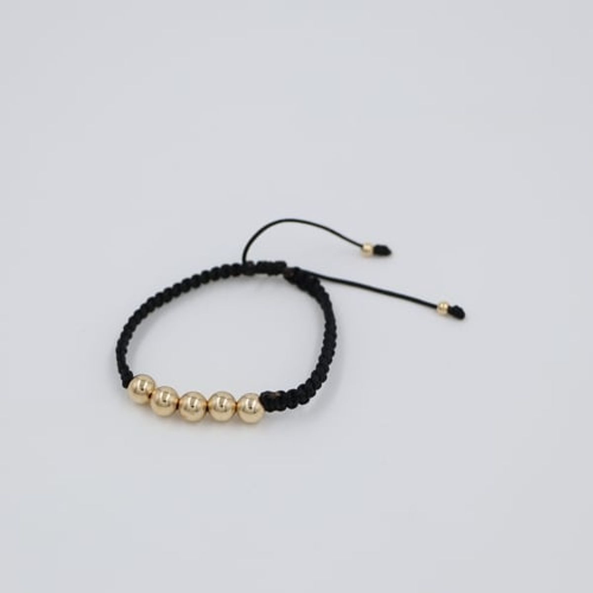GENERICO - Pulsera Niños Tejida Roja Balin Oro Laminado 18k