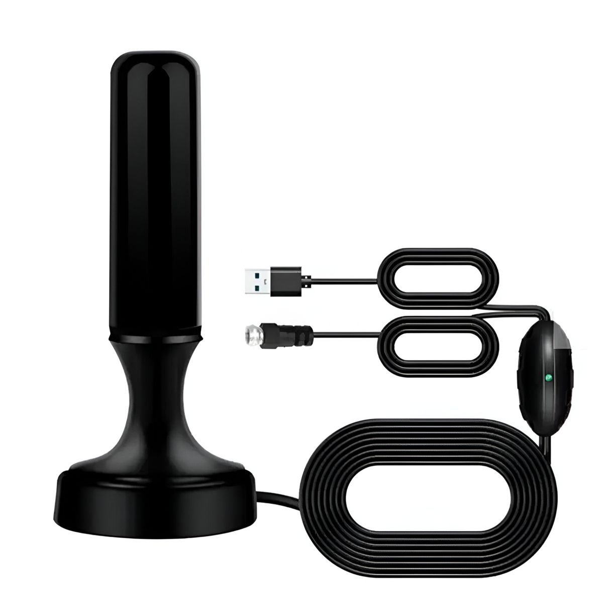 TECNOLAB - Antena de TV Digital Amplificada 5MT 4K Ultra HD / FHD TL590