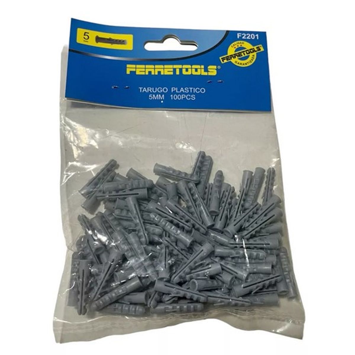 GENERICO - Tarugo de Plastico 5mm pack 100 und