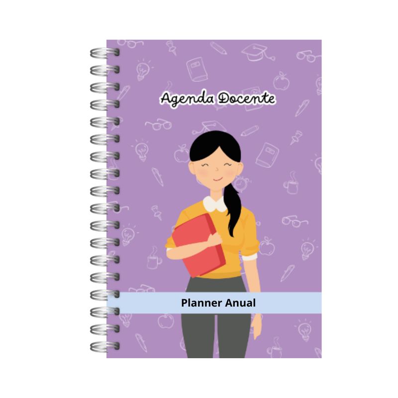 GENERICO - Agenda Docente Profesora Personalizada A5 200 Pág Educadora