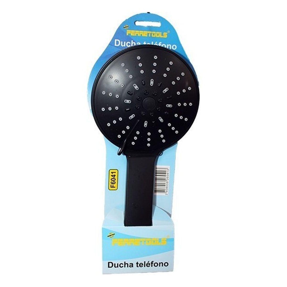 GENERICO - Ducha Telefono Grande Fija Negra Con Filtro