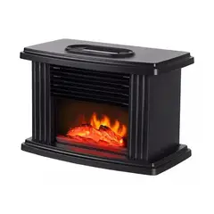 IMPORTCLICK - Calefactor Estufa Eléctrica Termoventilador Diseño Chimenea Negro GENERICO