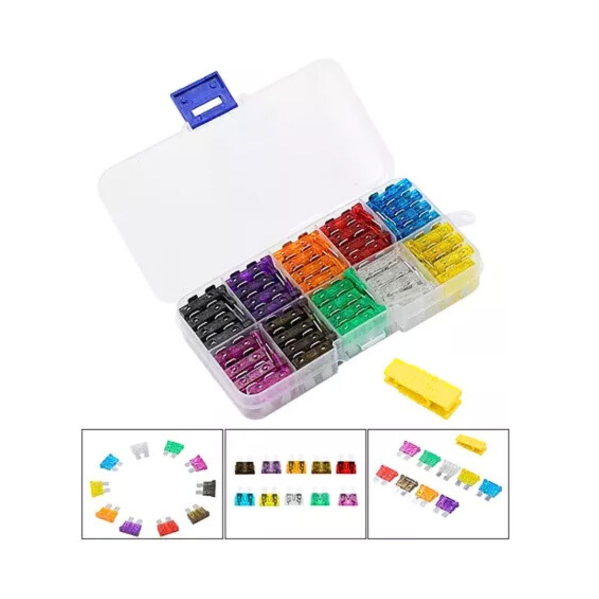 GENERICO - Kit Fusible 12v Auto-moto 100 Unidades