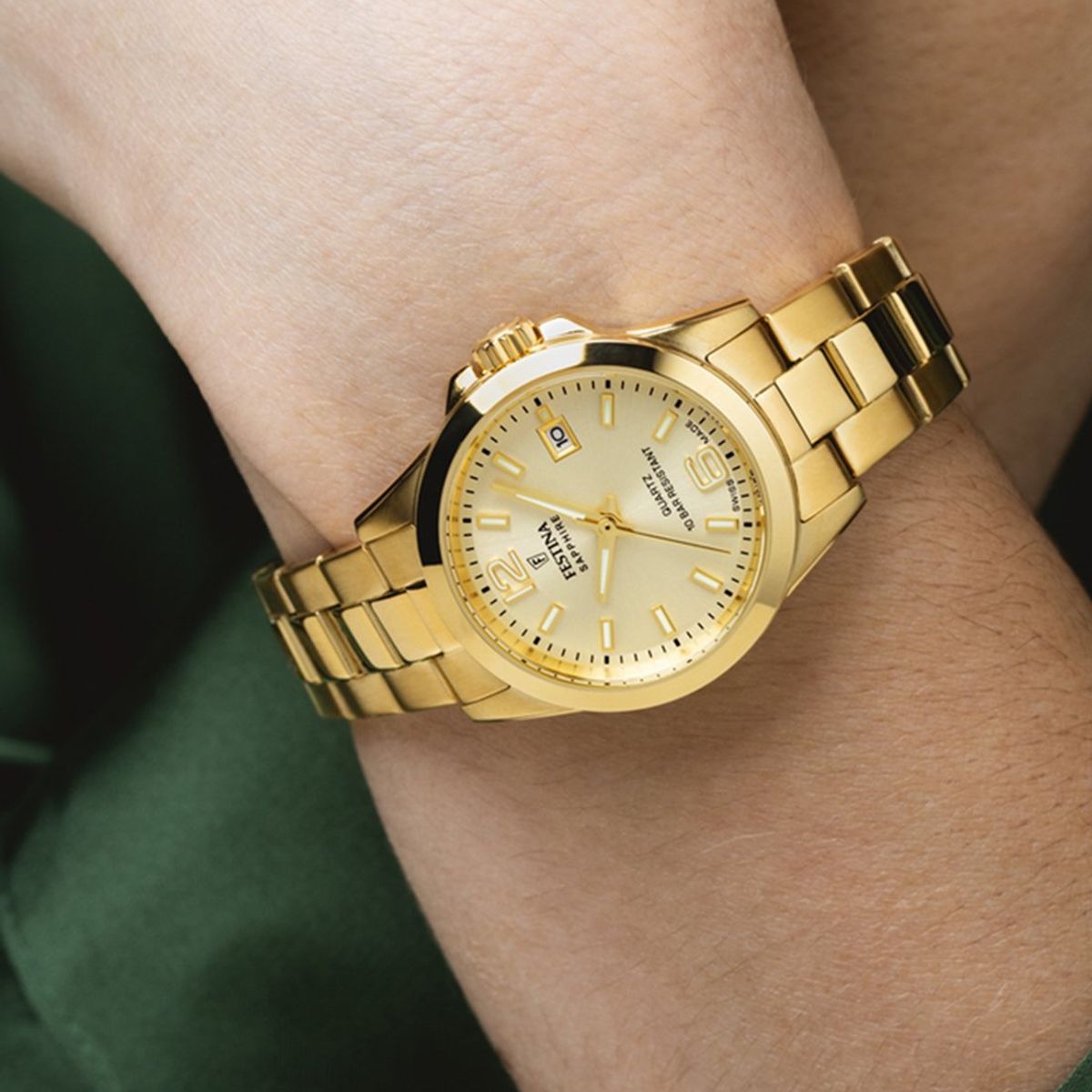 FESTINA SWISS - Reloj F20050/2 Festina Swiss Dorado Mujer ACERO CLASICO