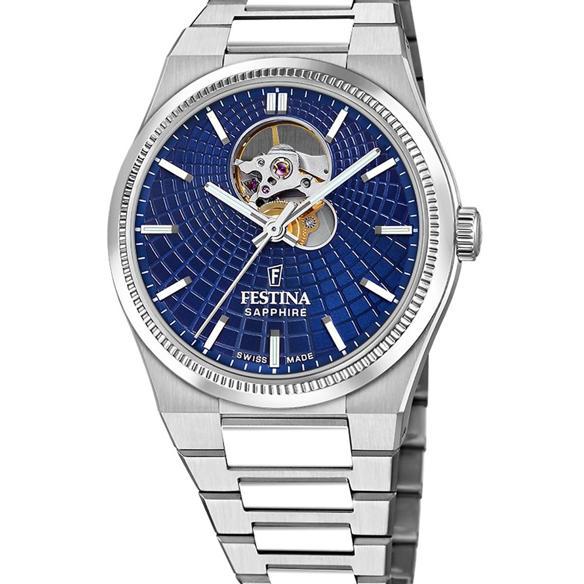 FESTINA SWISS - Reloj F20053/2 Festina Swiss Azul Hombre Automático