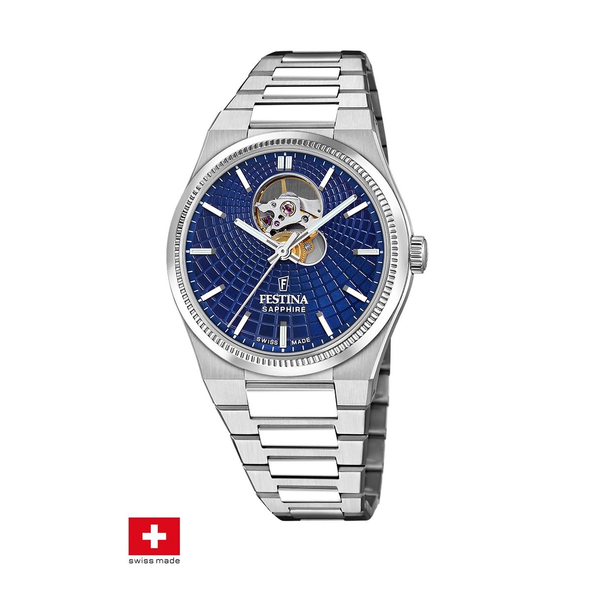 FESTINA SWISS - Reloj F20053/2 Festina Swiss Azul Hombre Automático