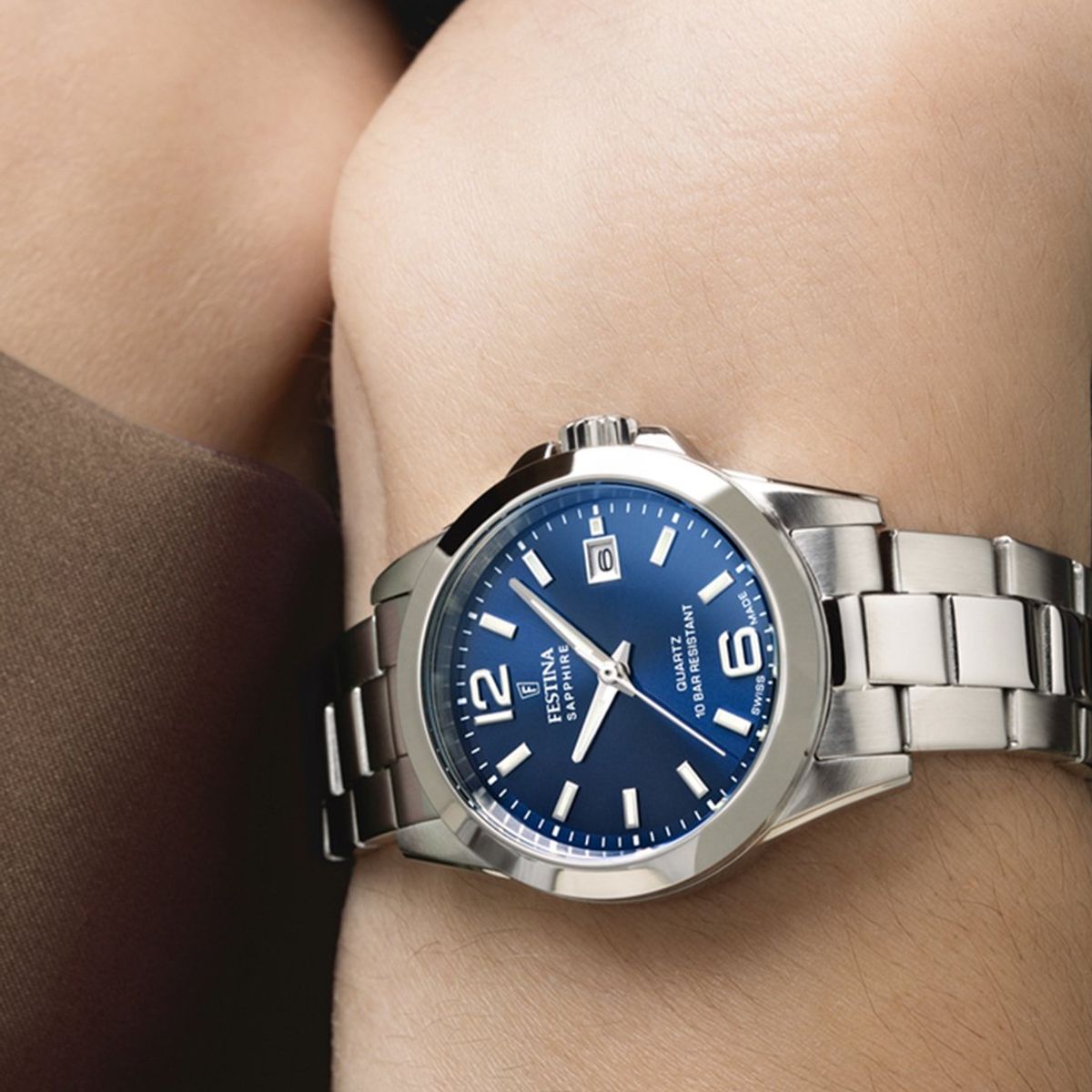 FESTINA SWISS - Reloj F20049/5 Festina Swiss Azul Mujer Acero Clásico