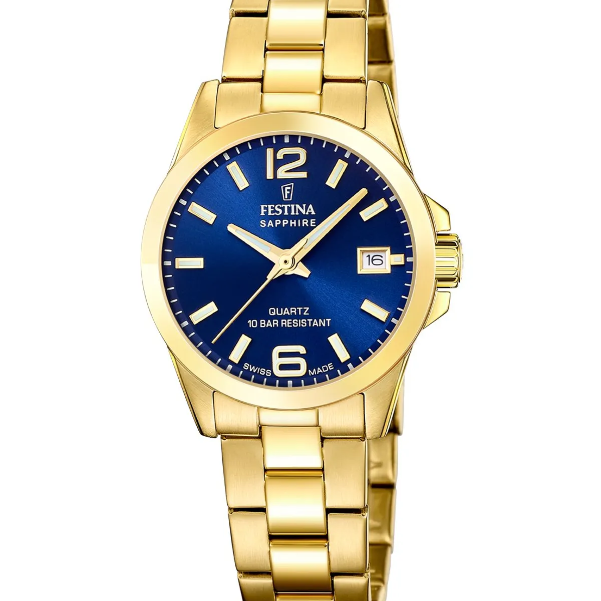 FESTINA SWISS - Reloj F20050/3 Festina Swiss Azul Mujer Acero Clásico