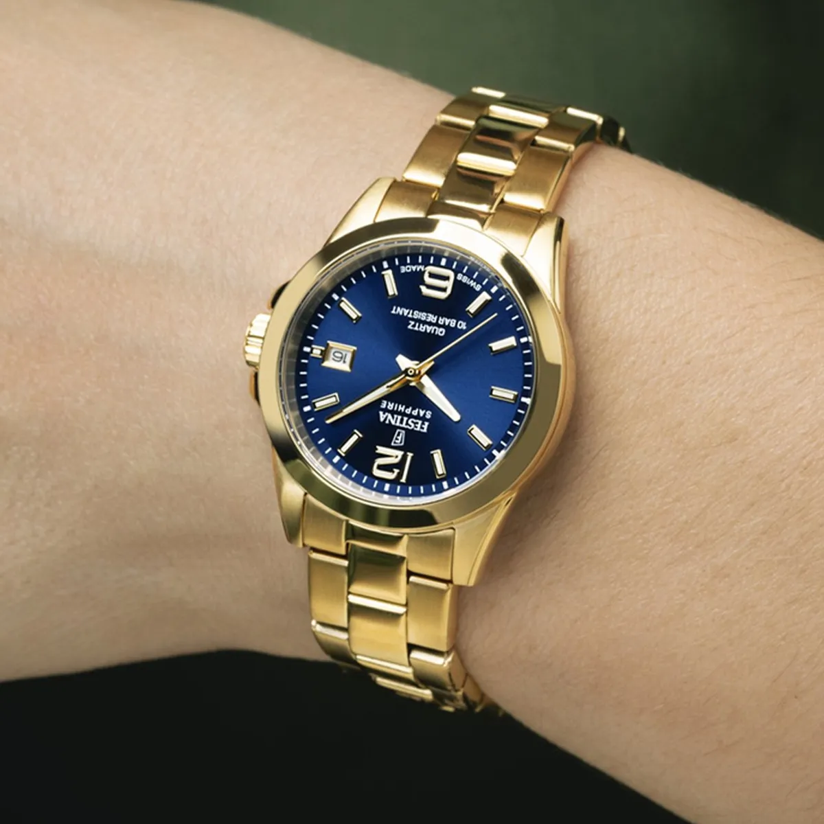 FESTINA SWISS - Reloj F20050/3 Festina Swiss Azul Mujer Acero Clásico