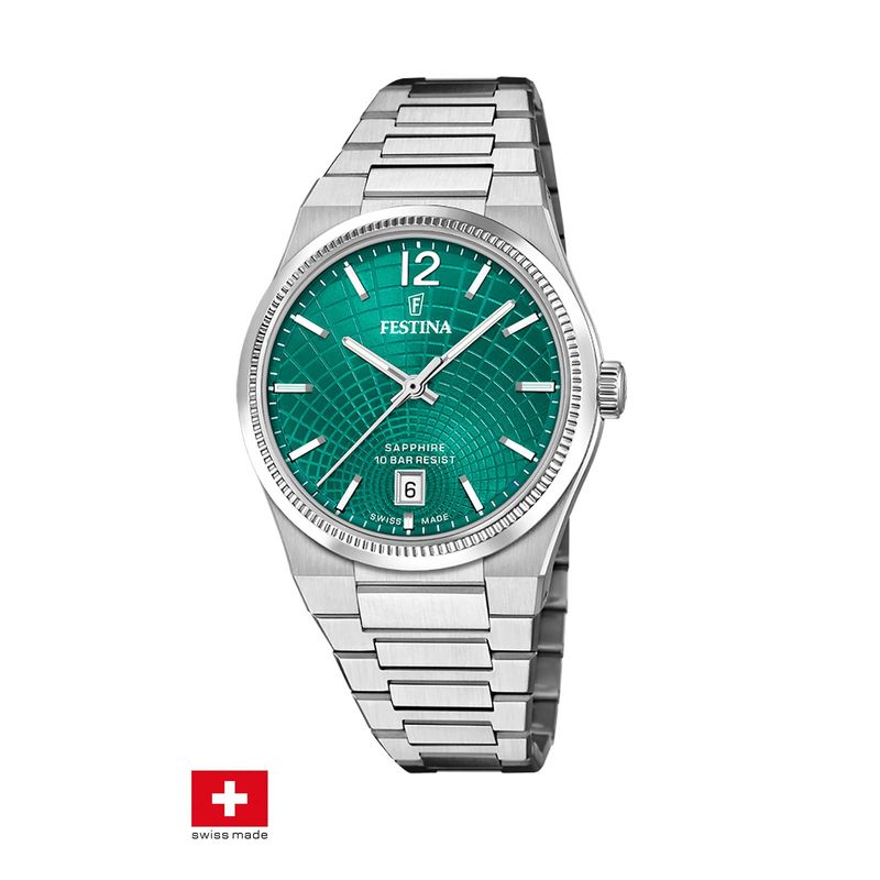 FESTINA SWISS - Reloj F20052/6 Festina Swiss Verde Mujer Rive Collection