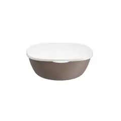 COZA - Ensaladera De Plástico Con Tapa Gris 1,3 l