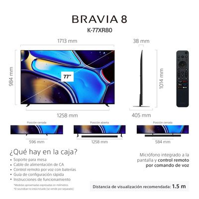 Imagen 2 del producto Smart TV OLED 77"" Bravia 8 K-77XR80