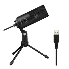 FIFINE - Micrófono Profesional Streaming K669 Usb Negro
