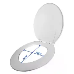 GENERICO - Tapa Asiento Para Wc Blanca Universal Yts Baño Y00393
