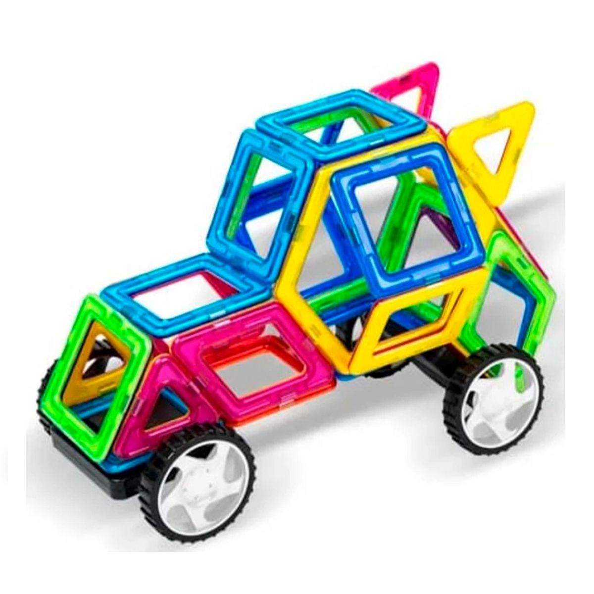 GENERICO - Auto Armable Bloques Magnéticos Construcción Didáctico