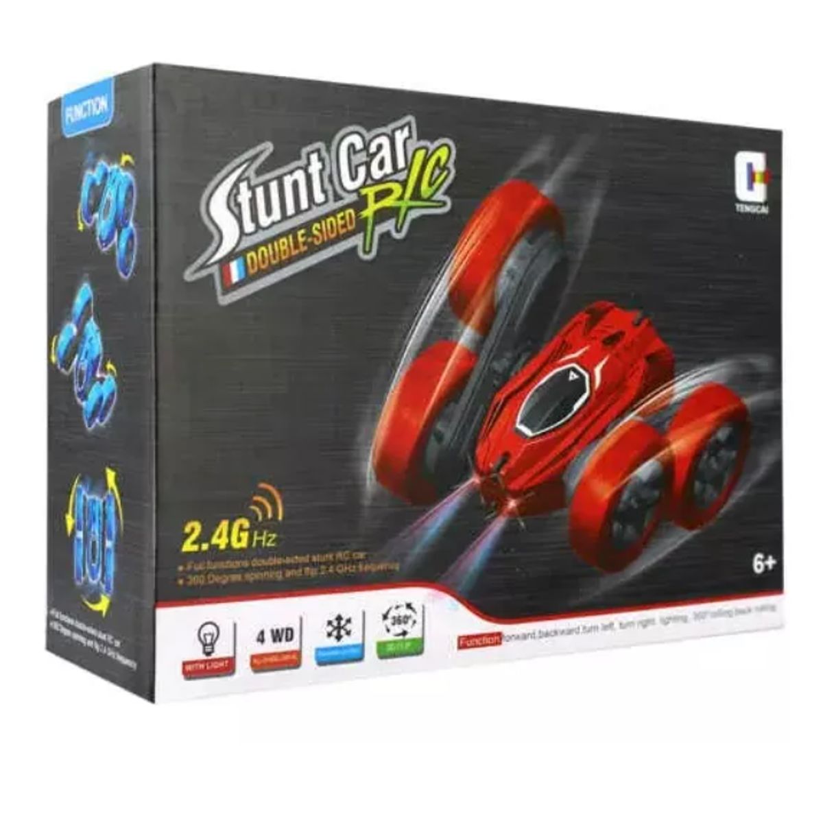 GENERICO - Auto Control Remoto Acrobatico Con Giro 360 Grados.