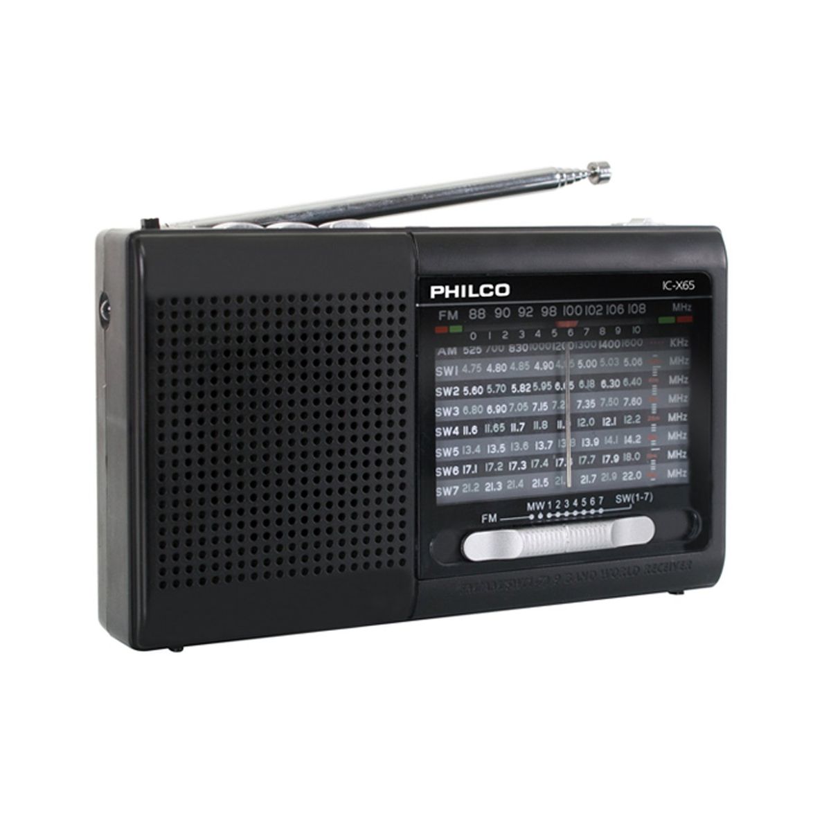 PHILCO - Radio Portatil Bluetooth 9 Bandas Fm BT Usb Micro Sd Philco ICX65