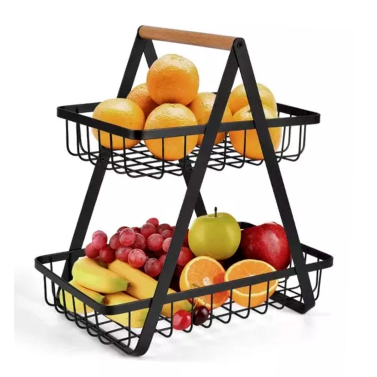 GENERICO - Frutera Verdulero Doble Canasta Organizador Cocina